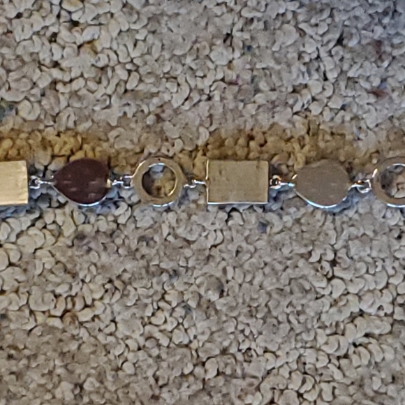 Lia Sophia 7 1/2 Inch Bracelet Party On Black Clear and Rhinestone Silvertone - Picture 5 of 5